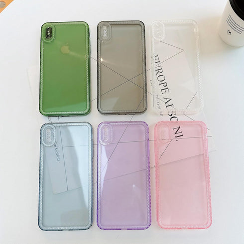 for iPhone Xs Max Case Cute Clear Bling Crystal Diamond Phone Case, with Sparkle Camera Len Protector Soft TPU Cover Case for Women Girls, Green.....