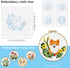 ERKOON 5 Set Embroidery Kit for Beginners, Cats and Dogs Embroidery Sarter kit, Animal Embroidery set for Adult Kids, DIY Cross Stitch Kits with P...