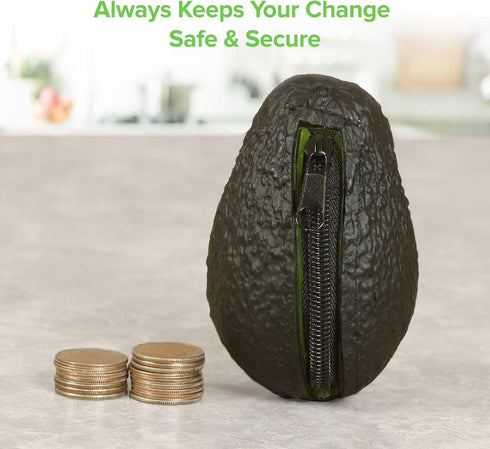 Avocado Coin Purse Pouch | Realistic Looking Avocado Wallet | Funny Novelty Gifts For Avocado Lover | Avocado Decor Decorations Accessories...