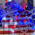 4th of July Star String Lights, 13.6Ft LED Red White Blue Memorial Day Decoration Star Light with 35 Patriotic Star Lights for Independence Day Th...