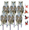 Owl to Keep Birds Away: 6PCS Bird Scare Reflective Hanging Decoration, Fake Owls with Reflective Tape, Pigeon Bird Control Device Away from Patio ...