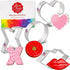 Ann Clark Cookie Cutters Valentines Cookie Cutters 4-Pc. Set Made in the USA, Lips, Heart, X, and O...