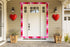 68Ft Heart Bulletin Board Decorations with 8pcs Animal Sticker+8pcs Cards, Red Pink Heart Rolled Border Trim for Party Classroom Chalkboard Wall D...