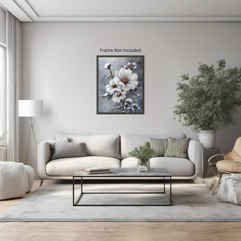 Posterizer 1 pcs-dainty flowers in nature -oil painting style-15-Floral & Botanical Art-Landscape & Nature Art-Living Room Bedroom Decor- unframed...