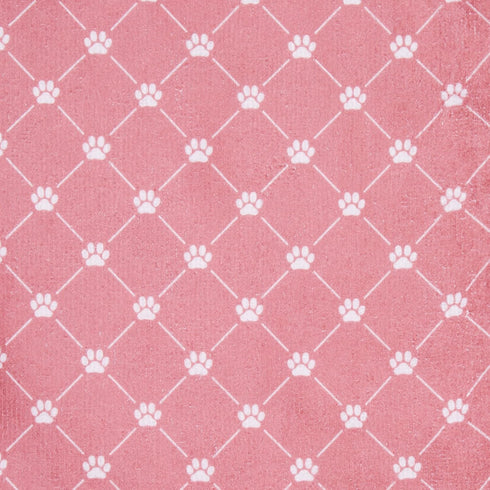 Bone Dry Pet Grooming Towel Collection Trellis Print, Microfiber Absorbent Drying Set, 15x30, Rose, 3 Count...