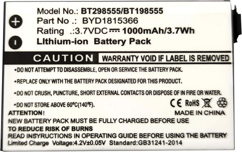VM321 Battery Replacement for V-TECH BT298555 Baby BM1000 Baby BM1000 Digital Audio Baby Monitor Safe Sound Baby Monitor Parent Unit VM321 VM333 V...