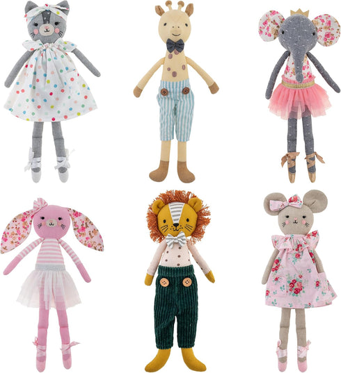 Stephen Joseph, Tiny Dancers Stuffed Doll for Child or Toddler, Toy Room or Kids Bedroom Decor, Fancy Friends Stuffed Animals for Girls & Boys, El...
