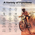 PRUNUS Bike Speedometer and Odometer Wireless Waterproof Bicycle Computer with Touch Sensor Switch, Big Digital LCD Screen, Automatic Wake-up for ...
