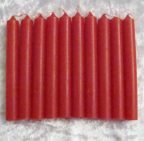 Biedermann & Sons 2-Hour Long Burning Unscented Tree or Chime Candles, Red, 4 Inch Tall - Set of 20...