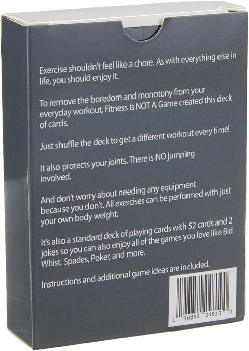 Low-Impact Exercise Playing Cards | 52-Card Deck | Bodyweight | All Fitness Levels | Strength Training and Cardio | at-Home Workout | Family Game ...