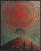 Posterizer 1 pcs-surrealism serene scene in alien planet with red sun 3-Abstract & Modern Art-Landscape & Nature Art-Gift for Men Women Entreprene...