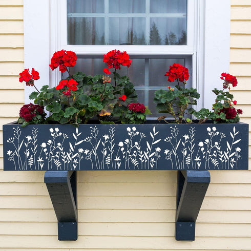 Flower Stencils for Painting Wildflower Stencil Reusable Drawing Templates DIY Stencils for Painting on Wood Wall Home Decor...