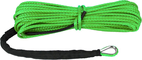 Extreme Max 5600.3224 "The Devil's Hair" Synthetic ATV / UTV Winch Rope - Lime Green...
