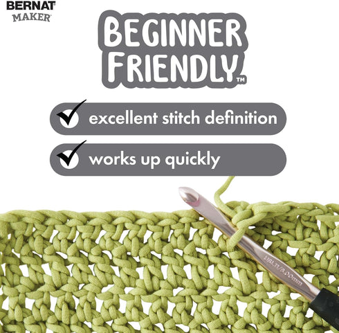 Bernat Maker Black Yarn - 2 Pack of 250g/8.8oz - 72% Cotton 28% Nylon - #5 Bulky - 290m/317Yards - for Knitting, Crochet and Amigurumi......