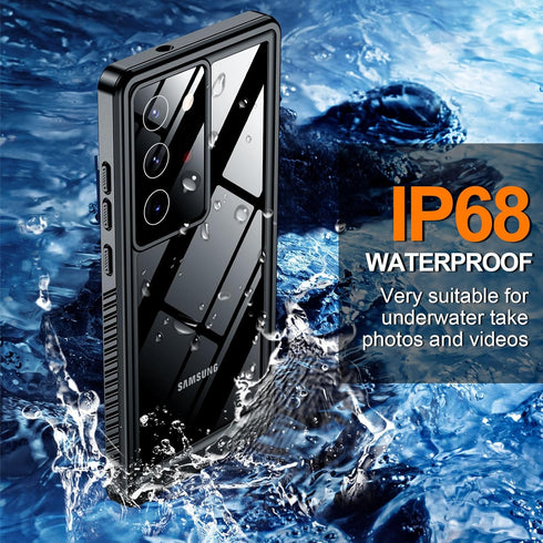 Hualele for Samsung Galaxy Note 20 Ultra 5G Case Waterproof, Built in Lens & Screen Protector Rugged Full Body Heavy Duty Protective Military Grad...