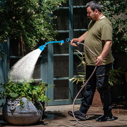 Watering Wand 19 Inch Detachable Sprayer Wand 1000 Holes Garden Hose Wand with Thumb Flow Control for Hanging Baskets, Plants, Flowers, Shrubs, Se...