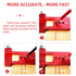 Precision Pocket Ruler Metal Slide Rule Inch and Metric, 3Pcs Aluminum Woodworking Rulers with Slide Stop T-Type Scribing Ruler Square Ruler T Tra...