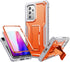 FITO for Samsung Galaxy A53 Case, Dual Layer Shockproof Heavy Duty Case for Samsung A53 5G Phone with Screen Protector, Built-in Kickstand (Orange...