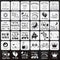 30 Pack Baby Shower Stencils Cute Onesie Stencil Mixed Animals Pattern Painting Stencils Templates Reusable for Painting Bodysuit Bags Shirts...