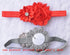 QandSweet Baby Girl Headbands with Polygonal Flower Inlay Rhinestone for Photography (10 Pack)...