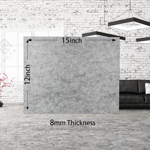 8 MM Thick Felt Furniture Pads (Non-Adhesive), 15’’ x 12’’ Gray Felt Pads for Furniture, Cuttable Felt Furniture Pads for Hardwood Floors, Thick F...