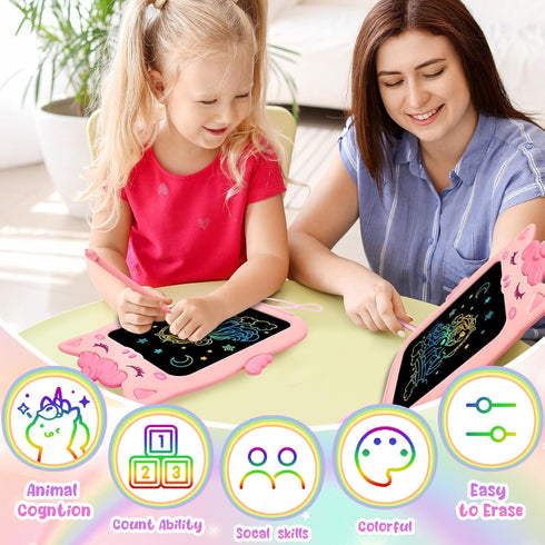 Toys for 1 2 3 Year Old Girl Gifts,10IN LCD Writing Tablet for Kids,Toddler Toys Age 1-2 Drawing Tablet,Doodle Board for Baby Girls Toys age 4-5,E...