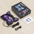 Kids Headphones with light up cat ears On Ear LED Kitty Headphones with Mic for Kids Boys Girls Children Wired Headset for School Learning Tablet ...