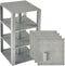 Strictly Briks Classic Stackable Baseplates, Building Bricks for Towers, Shelves, and More, 100% Compatible with All Major Brands, Silver, 4 Base ...
