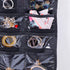 Cemueo Hanging Jewelry Organizer, Double Sided 80 Pocket Jewelry Chain Storage Bag 2 Layer of Fabric Jewelry Organizer Holder for Necklace Bracele...
