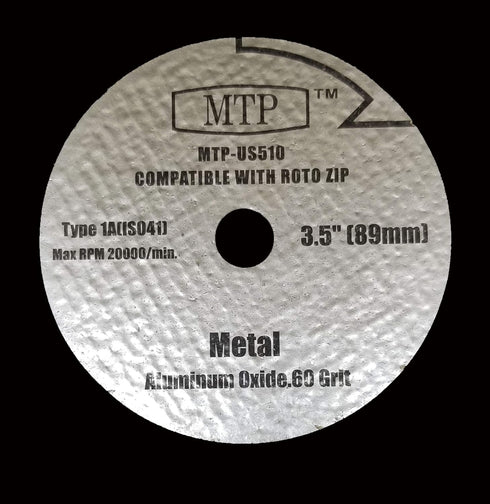 MTP Brand 6X 3.5" in Dia Metal Cutting Wheel for Dremel US40 US510 Ultra Saw 60 Grit US510-01...