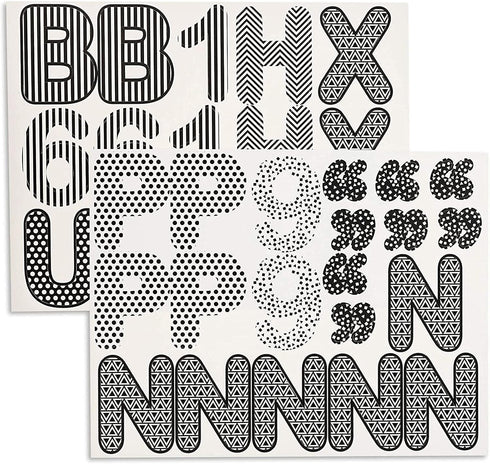 Juvale Bulletin Board Alphabet Letters and Numbers (144 Count)...