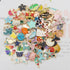 JJG 100Pcs(50PAIRS) Assorted Fruits Mermaid Animals Gold Plated Enamel Pendants Necklace Bracelet Charms for Earrings Jewelry Making...