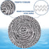 Stainless Steel Scrubber Scrubbing Scouring Pad Magic Eraser Sponges Clean Pot Pan and Broiler Rack Steel Wool for Kitchen Bathroom (10Pcs Metal S...