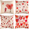 TUPARKA 4 Pack Valentine's Day Throw Pillow Covers 18 x 18 Inch Holiday Pillow Case for Sofa Couch Home Cushion Decoration...