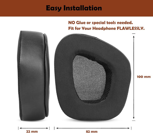 Cooling Gel Headphone Replacement Ear Pads Cushions Headset Earpads Compatible with Corsair Void / Corsair Void Pro Premium Gaming Headset with 7....