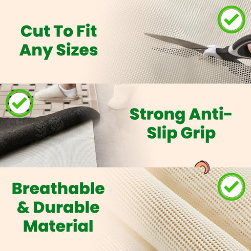 ECOHomes Non Slip Mattress Gripper Pad Stop Mattress, Keep Topper from Sliding - Anti Slip Grip Pads Holder Stop Couch Cushion, Sofa Cushions, Pat...