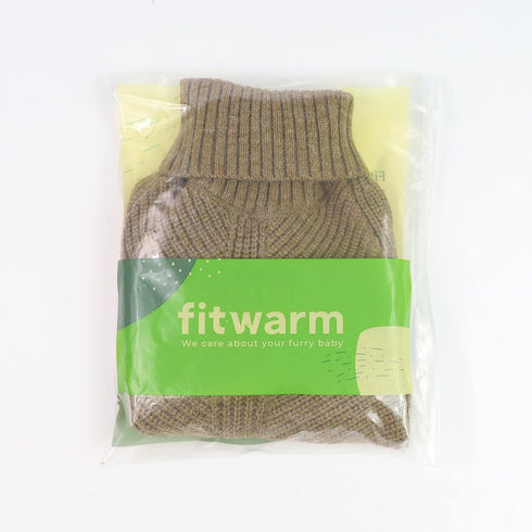 Fitwarm Thermal Knitted Dog Sweater Doggy Winter Coat Pet Clothes Doggie Turtleneck Jacket Puppy Outfits Cat Sweatsuit Sage Green X-Large...