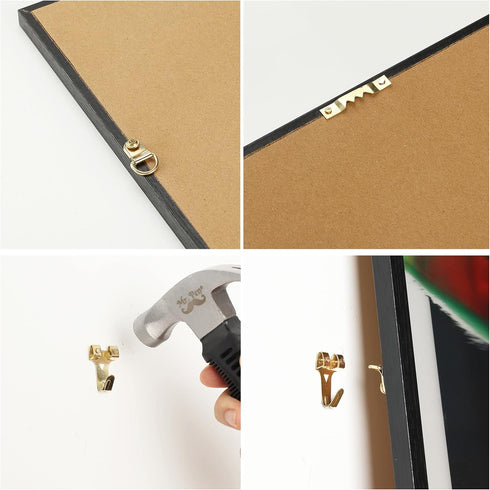 Mr. Pen- Picture Hanging Kit, 410pc, Gold, Picture Hangers, Nails for Hanging Pictures, Wall Hangers, Picture Hanging, Picture Hanging Hooks, Fram...