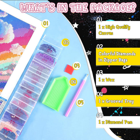 LEARTDYY Landscape Diamond Painting Kits, Niagara Falls Between United States of America and Canada, 5D DIY Full Drill Diamond Art Set for Home Wa...