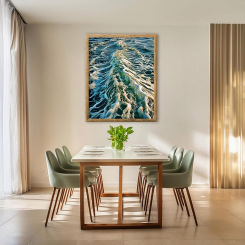 Posterizer 1 pcs-ocean waves-beautiful nature art work 5-Landscape & Nature Art-Coastal & Nautical Art-Decor for Home & Office- unframed wall art...