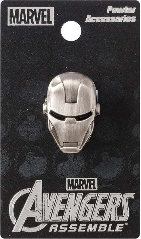 Marvel Iron Man Head Pewter Lapel Pin...