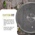 Victoria Round 6.5-Inch Glass Lid for Cast Iron Skillet or Pan, Custom Made for Only Victoria Brand, Diameter 6-Inch...