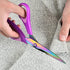 Craft Scissors Set of 3 Pack, All Purpose Sharp Titanium Blades Shears Rubber Soft Grip Handle, Multipurpose Fabric Scissors Tool Great for Adults...