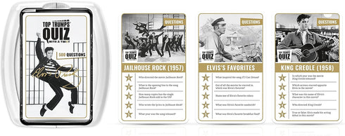 Top Trumps Elvis Presley: Quiz Games - Trivia Quiz - Kids Games - Games for Adults - Great Travel Games and Road Trip Games - Trivia Outdoor Games...