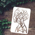 FINGERINSPIRE 2PCS Tree of Life Stencil 11.7x8.3 inch Man Woman Painting Stencil Branch Bird Craft Stencils Human Shape Tree Stencil Template for ...