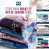 Small 6 Pack | SPACE MAX Premium Space Saver Vacuum Storage Bags - Save 80% More Storage Space - Reusable, Double Zip Seal & Leak Valve, Includes ...