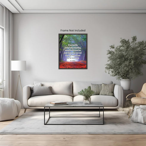 Posterizer 1 pcs-Remember Trees Lose Leaves Still Stand Tall-Motivational & Inspirational Art- Gift for Men Women Entrepreneur Teens-Decor for Hom...