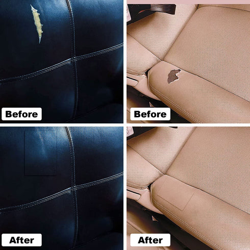 Leather Repair Patch Kit for Furniture 12.6 x 60 inch Dark Brown Leather Repair Tape,Self-Adhesive Patch for Couches,Sofa,Car Seat,Vinyl Chairs,Fa...