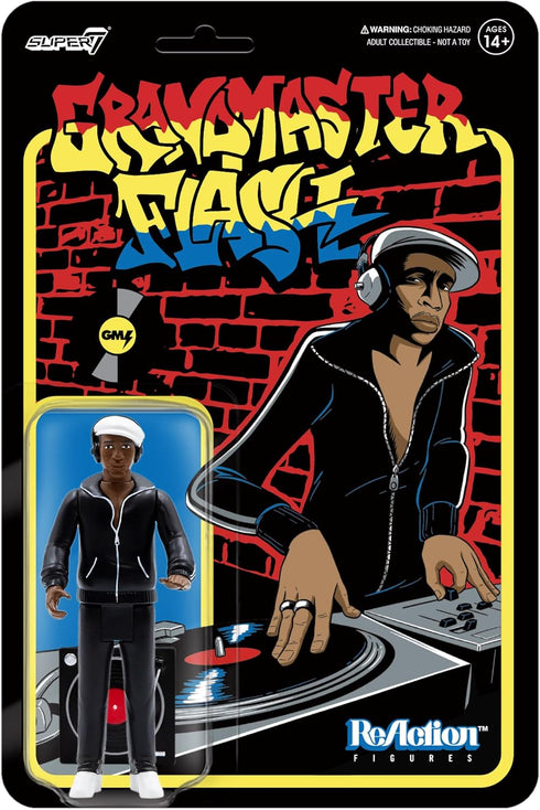 Super7 Grandmaster Flash - 3.75" Grandmaster Flash Action Figure with Accessory Hip Hop Collectibles and Retro Toys...