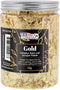 U.S. Art Supply Metallic Foil Schabin Gilding Gold Leaf Flakes - Imitation Gold in 10 Gram Bottle - Gild Picture Frames, Paintings, Furniture, Dec...